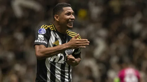 Rony jogador do Atletico-MG durante partida contra o Independiente del Valle no estadio Arena MRV pelo campeonato Copa Sul-americana 2025. Foto: Fernando Moreno/AGIF