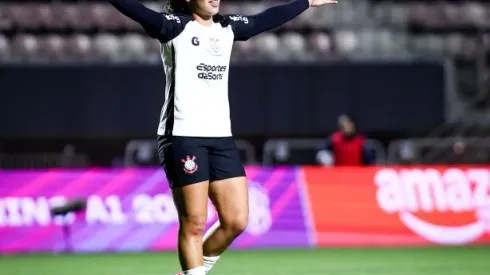 Duda Sampaio comemora gol pelo Corinthians. Foto: Rodrigo Gazzanel/Ag. Corinthians