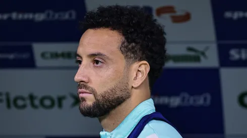 Felipe Anderson durante el partido del Verdão