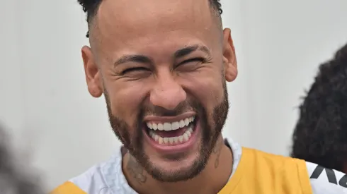 Neymar não disfarçou entusiasmo após a vitória do Santos.