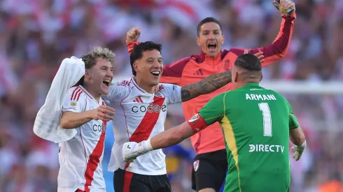 Colidio comemora jogo pelo River Plate. Photo by Marcelo Endelli/Getty Images