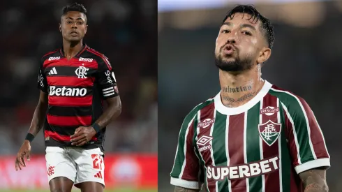 Bruno Henrique y Lucho Acosta se enfrentarán en el decisivo Fla-Flu – Fotos: Jorge Rodrigues/AGIF