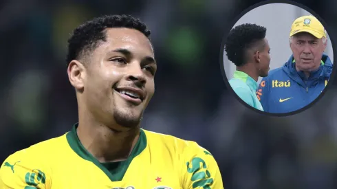 Ancelotti preteriu Vitor Roque e Estêvão na Seleção Brasileira por Lucas Paquetá em pênalti contra a Tunísia e se deu mal – Fotos: Marcello Zambrana e Ettore Chiereguini/AGIF