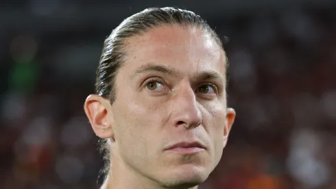Filipe Luís, técnico do Flamengo em partida pelo campeonato brasileiro (Foto: Wagner Meier/Getty Images)