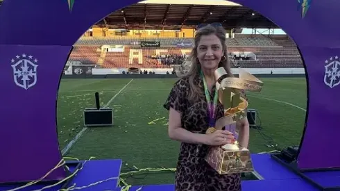 Leila Pereira celebra conquista do time feminino do Palmeiras – Foto: Instagram/@leilapereira