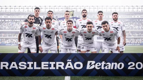 Time titular do Peixe contra o Fortaleza, na Vila