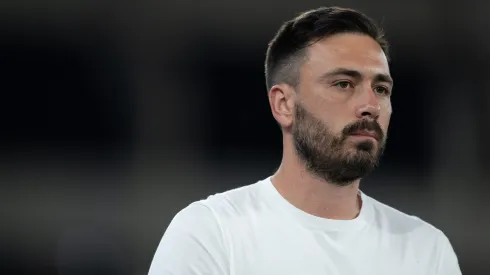Davide Ancelotti, técnico do Botafogo, citou jogo contra o Grêmio. Foto: Jorge Rodrigues/AGIF