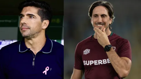 Abel Ferreira e Zubeldía vão se enfrentar neste sábado (22) – Fotos: Marcello Zambrana/AGIF e Jorge Rodrigues/AGIF