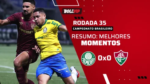 Palmeiras e Fluminense empatam sem gols no Allianz Parque. Foto: Ettore Chiereguini/AGIF