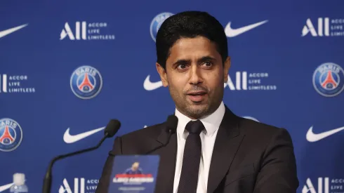 Nasser Al-Khelaifi, dono do PSG – Foto: Sebastien Muylaert/Getty Images