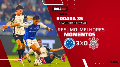 Cruzeiro 3 x 0 Corinthians. Foto: Gilson Lobo/AGIF
