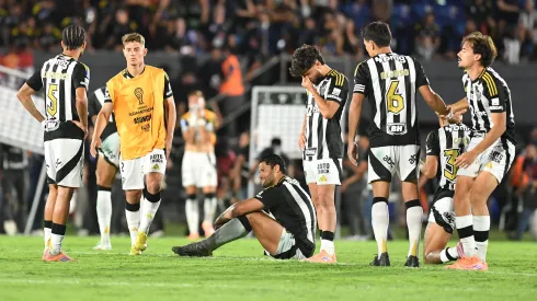 Jogadores do Atlético-MG após o jogo contra o Lanús. (Photo by Christian Alvarenga/Getty Images)