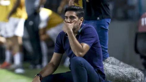 Abel Ferreira, técnico do Palmeiras em partida pelo campeonato brasileiro (Foto: Ricardo Moreira/Getty Images)