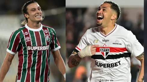 Canobbio e Luciano vão se enfrentar em Fluminense x São Paulo – Fotos: Jorge Rodrigues/AGIF e Jota Erre/AGIF
