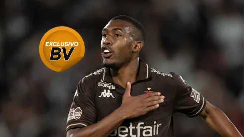 Rayan jogador do Vasco comemora seu gol durante partida contra o Fluminense – Foto: Jorge Rodrigues/AGIF