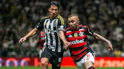 Cebolinha jogador do Flamengo durante partida contra o Atlético-MG – Foto: Fernando Moreno/AGIF