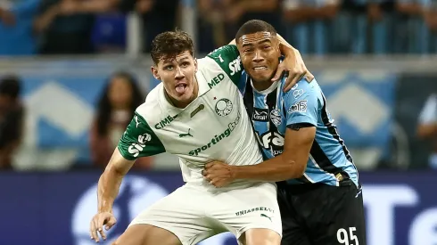 Luis Benedetti, zagueiro do Palmeiras em partida pelo campeonato brasileiro (Foto: Pedro H. Tesch/Getty Images)