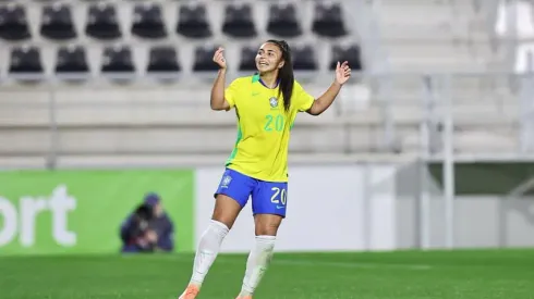 Mariza comemora gol em amistoso. Foto: Lívia Villas Boas/CBF
