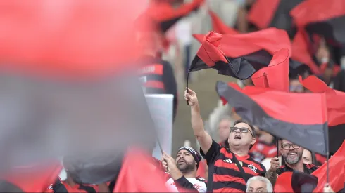 Torcida do Flamengo durante partida contra Palmeiras no estadio Maracana pelo campeonato Brasileiro A 2025. Foto: Thiago Ribeiro/AGIF