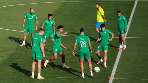 Jogadores do Palmeiras. (Photo by Hector Vivas/Getty Images)