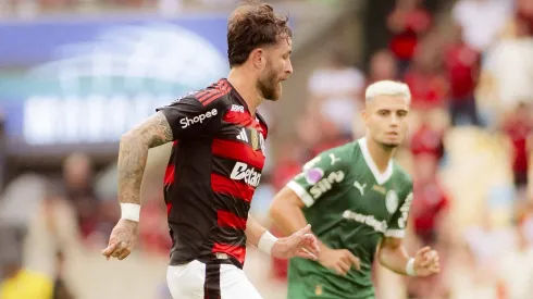 Flamengo x Palmeiras disputando pelo Campeonato Brasileiro. Foto Adriano Fontes/Flamengo
