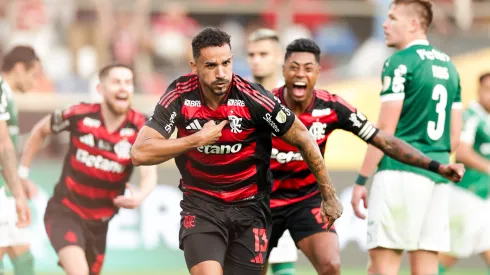 Danilo comemora seu gol na final da Libertadores entre Palmeiras x Flamengo. FOTO: GILVAN DE SOUZA/FLAMENGO