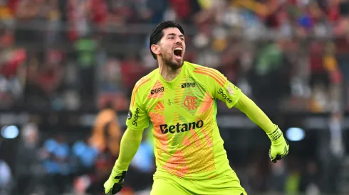 Rossi comemora diante do Palmeiras. Photo by Rodrigo Valle/Getty Images