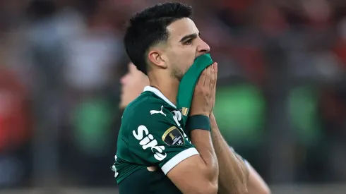 Flaco López lamenta o vice-palmeirense na Copa Libertadores (Photo by Buda Mendes)
