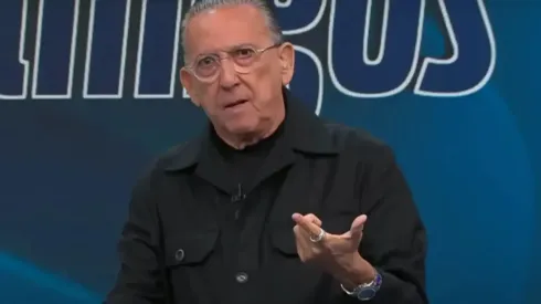 Galvão Bueno exaltou o título da Libertadores – Foto: Reprodução/Band