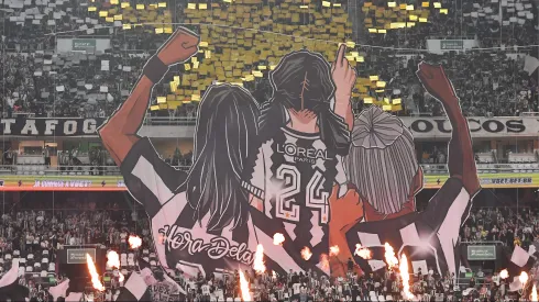 Torcida do Botafogo durante partida contra Palmeiras no estadio Engenhao pelo campeonato Brasileiro A 2025. Foto: Thiago Ribeiro/AGIF