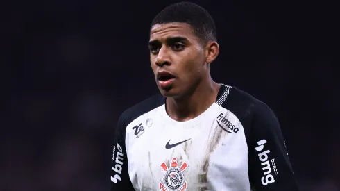 Gui Negão, jogador do Corinthians, durante partida contra o Athletico-PR no estadio Arena Corinthians pelo campeonato Copa Do Brasil 2025. Foto: Marcello Zambrana/AGIF