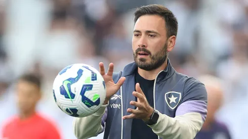 Davide Ancelotti durante o empate do Botafogo contra o Corinthians pelo Brasileirão Betano