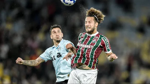 Guga jogador do Fluminense durante partida contra o Gremio no estadio Maracana pelo campeonato Brasileiro A 2025. Foto: Thiago Ribeiro/AGIF