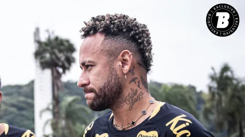Neymar durante treinamentos no CT Rei Pelé
