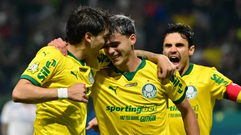 Sosa comemora gol pelo Palmeiras