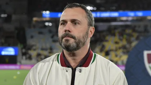 Mario Bittencourt presidente do Fluminense durante partida contra o Vasco no estadio Maracana pelo campeonato Brasileiro A 2025. Foto: Thiago Ribeiro/AGIF