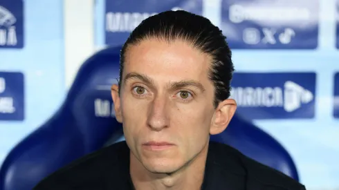 Filipe Luís, técnico do Flamengo em partida pelo campeonato brasileiro (Foto: Buda Mendes/Getty Images)