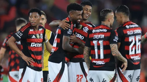 Time do Flamengo, em partida pelo campeonato brasileiro (Foto: Buda Mendes/Getty Images)