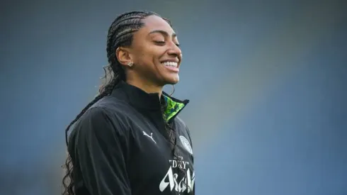 Kerolin no Manchester. Foto: Divulgação/Manchester City