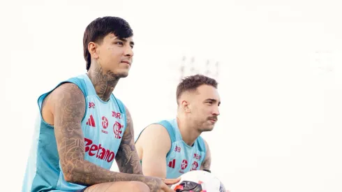 Pulgar e Léo Ortiz em Doha, no Catar