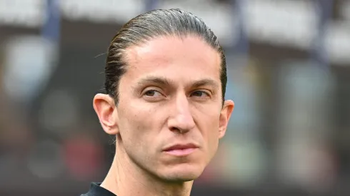 Filipe Luís, técnico do Flamengo em partida pelo campeonato brasileiro (Foto:Rodrigo Valle/Getty Images)