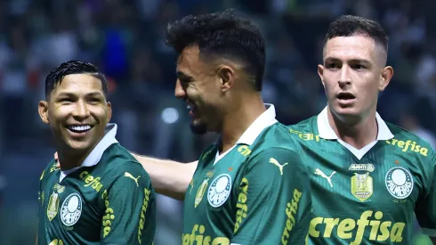 Gabriel Menino ao lado de Rony e Aníbal Moreno nos tempos de Palmeiras