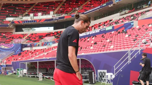 Filipe Luís em Doha – Foto: Gilvan de Souza/Flamengo