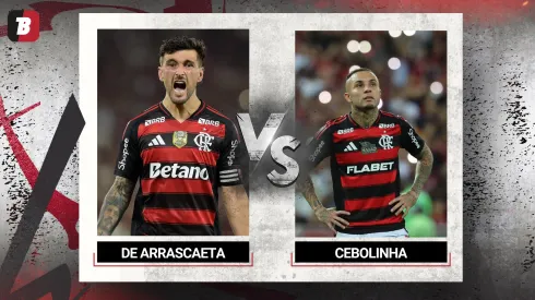 Girogian De Arrascaeta e Everton Cebolinha birlharam na vitória contra o Cruz Azul Foto: Dhavid Normando/Getty Images e Wagner Meier/Getty Images