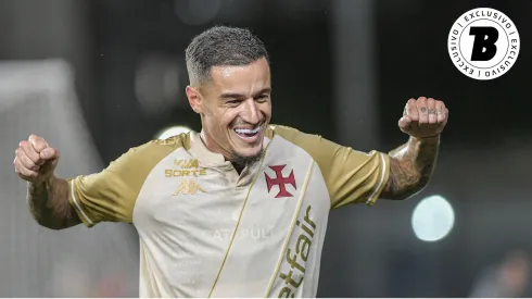 Philippe Coutinho jogador do Vasco comemora gol durante partida contra o Bahia – Foto: Thiago Ribeiro/AGIF