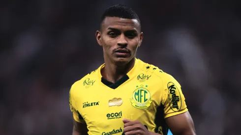 Negueba jogador do Mirassol durante partida contra o Corinthians. Foto: Ettore Chiereguini/AGIF