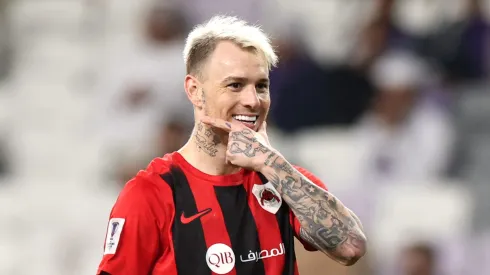 Róger Guedes, alvo do Flamengo, em ação pelo Al Rayyan, do Catar – Foto: Francois Nel/Getty Images