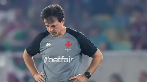 Fernando Diniz durante a partida do Vasco pela Copa do Brasil