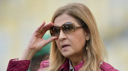 SP – RIO DE JANEIRO – 11/08/2024 – BRASILEIRO A 2024, FLAMENGO X PALMEIRAS – Leila Pereira Presidente do Palmeiras durante partida contra o Flamengo no estadio Maracana pelo campeonato Brasileiro A 2024. Foto: Thiago Ribeiro/AGIF