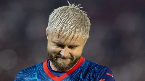 Eduardo Sasha, jogador do RB Bragantino – Foto: Joisel Amaral/AGIF